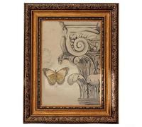 Classical Photo Frame Empty Picture Frame Gold Ornate Resin Relief Texture For Wall Tabletop Living Room Bedroom Dining Decor(A)