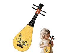 Classical Pipa Toys, Beginner Four-String Simulation Musical Instrument, Preschool Educational Music Toy, Early Learning Sound Instrument for Kids and Childrens, 13.38x1.77x4.52 in