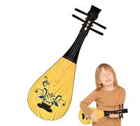 Classical Pipa Toys, Beginner Four String Toy, Simulation Musical Toy, Preschool Educational Toys with Interactive and Educational Design 13.38x1.77x4.52" for kids and toddler (1 Piece)