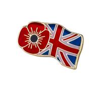 Classical Poppies Flower Brooch Pin Alloy Vintage Badge Adornment Elegant Design Lapel Pin for Women Coat Scarf Hat Decoration Gifts Present Vintage Flower