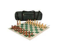 Classical Portable Wooden Chess Set with Storage Bag, Exquisite Game for Kids Beginners & Adults