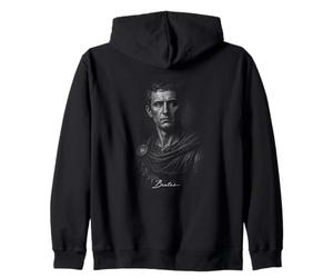 Classical Roman Portrait Of Marcus Brutus Zip Hoodie