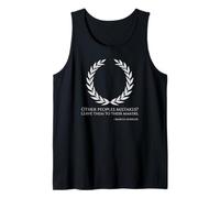 Classical Rome Stoic Philosophy Caesar Marcus Aurelius Quote Tank Top