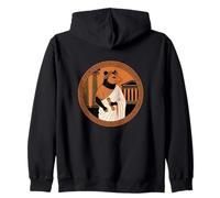 Classical Scholar Opossum In Toga Ancient Rome Zip Hoodie