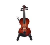 Classical Small Violin Wood Crafted Decorative Accent With Realistic Strings And Tuning Pegs Suitable For Music Lovers Display Shelf Violin Accessory