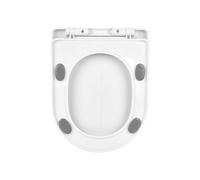 Classical Toilet Seat Cover with Quiet Closures Secure Not Slip Foot Pad General Lid Replacement for House Not Skid Seat Accessories