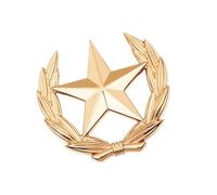 Classical Wheat Sheaf with Star Metal Badge Versatile Jewelry Accent Brooch Pin for Outfit Enhancement Stylish Lapel Pin
