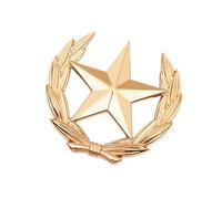 Classical Wheat Sheaf With Star Metal Badge Versatile Jewelry Accent Brooch Pin For Outfit Enhancement Stylish Lapel Pin