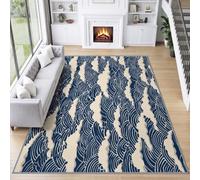 Classical William Morris Area Rug 80 x 150 cm Non Shedding Super Soft Easy Care Non Slip, Waves Texture Rugs Foldable, Comfortable Floor Mat for Living Room Dining Room Office bedroom
