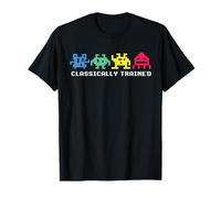 Classically Trained Alien Invaders 80s Video Gaming Retro T-Shirt