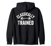 Classically Trained Barbell Gym Strength Zip Hoodie