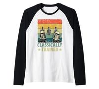Classically Trained Manual Car Clutch Pedal Car Driver Raglan Baseball Tee