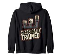 Classically Trained Manual Transmission Stick Shift Humor Zip Hoodie