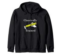 Classically Trained Slide Rule Retro Math Engineer Zip Hoodie