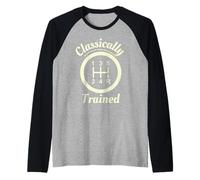 Classically Trained Stick Shift Driver Auto Men Women Auto Raglan Baseball Tee