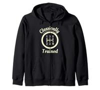 Classically Trained Stick Shift Driver Auto Men Women Auto Zip Hoodie