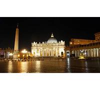 ClassicJP 1000 Piece Jigsaws Puzzles Piazza San Pietro During The Night For Adult