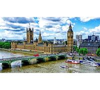ClassicJP 1000 Piece Jigsaws Westminster Bridge London Big Ben For Adult Children