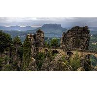 ClassicJP Diy Puzzle For Adult Kid Friend The Bastei Bridge Germany, Rocks, Nature, Landscape 1000 Piece Jigsaw