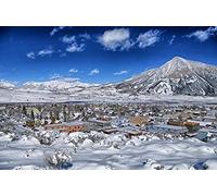 ClassicJP Puzzle Jigsaw Puzzles 1000 Piece Crested Butte Town Colorado For Adult