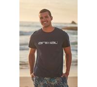 'Classico' Lightweight Breathable Soft Short Sleeve Cotton T-Shirt Animal Navy XS