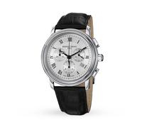 Frederique Constant Mens Classic White Dial Chronograph Watch FC-292MC4P6