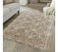 Classics Collection Summer Bloom Peach Cut Pile Rug - 120x160cm
