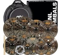 Classics Custom Dark Supreme Cymbal Set Box Pack - MADE IN GERMANY - Great for Rock, Metal and Fusion, 2-YEAR WARRANTY