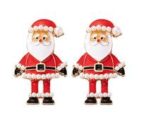 Classics Earrings for Women Pair Christmas Snowman Girls Women Dangly And Alloy Jewellery 1 Womens Earrings Useful Christmas Happy Drop Durable Snowman Ear Cuff Set (red-c, One Size)