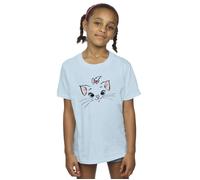 Classics Marie Face Pocket Cotton T-Shirt Disney Baby Blue 9 Years