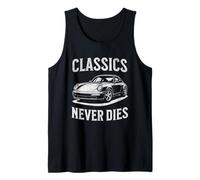 Classics Never Dies - Sports Car - Retro Automotive Tribute Tank Top
