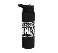 Classics Only Original Seniors Old Dog Old Cat Stainless Steel Insulated Water Bottle