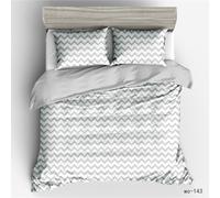 Classics Plaid Duvet Cover Geometry Stripe Bedding Set for Kids Boys Girls Teens The Modern Concise Style Comforter Set for All Seasons Soft Bedroom Decor 3 Pieces (Colour 16,Double:200x200cm(3Piece))