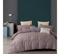 Classics Plaid Duvet Cover Geometry Stripe Bedding Set for Kids Boys Girls Teens The Modern Concise Style Comforter Set for All Seasons Soft Bedroom Decor 3 Pieces (Colour 2,Single:135x200cm (3Piece))