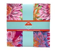 Classics Plus Ruby 10 Inch Charm Pack (42 Pieces) by Kaffe Fassett Collective for FreeSpirit (FB610GP.Ruby)