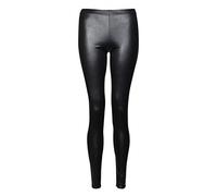 Classics Women's Ladies Faux Leather Leggings Wet Look PU Faux Leggings UK 6-24 (as8, Numeric, Numeric_24, Slim, Regular, Black)