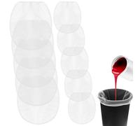 Classicseali 10PCS Paint Strainer Bag,5 Gallon & 1 Gallon Paint Strainers with Elastic Drawstring Top Opening, Paints Strainer Bags, White Polyester Mesh Strainers Bags for Paints & Gardening