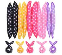 Classicseali 10pcs Pillow Rollers, DIY Night Sleep Foam Hair Rollers Styling Tools,8 X 1.4 In Flexible Soft Sponge Pillow Curlers Roller for Long, Short, Thick & Thin Hairs (5 Colors)