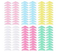 Classicseali 120PCS Lash Lift Shields, Silicone Eyelash Lift Pads, Multicolor Reusable Soft Lash Lifts Pads, Makeup Beauty Tools, for Full Eyes, for Eyelash Lifting and Coloring, 5 Sizes