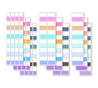 Classicseali 1260PCS Tabs for Annotating Books, 3 Size Notebook Tabs, Writable Annotating Sticky Tab, Large, Medium and Small Labels for Notebooks, Bibles, Folders, Multi-Color