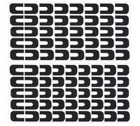 Classicseali 150PCS Nail Polish Protector for Fingers,Nail Polish Protector, Peel Off U-Shaped Nails Guards for Painting Nails, for Paintings, Finger Protection Cuticle Protectors Tape, Black