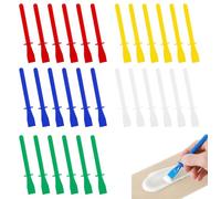 Classicseali 30PCS Glue Spreaders,Glue Spreaders for Pva Glues, Colored Plastic Smear Spreader,Easy to Store and Carry, Ergonomic Handle,for Handmade DIY Art,Leather Craft,and Woodworking Projects