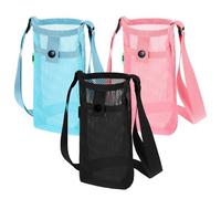 Classicseali 3pcs Water Bottle Strap,Water Bottle Holder,Adjustable Lightweight Waters Bottles Shoulder Straps with Shoulder Straps and Pocket for Hiking, Walking, 3 Colors