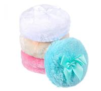 Classicseali 4pcs Body Powder Puff, 9cm Large Powder Puff for Body Powder, Soft Washable Reusable Powder Puffs for Body Powder, Loose Powder Puffs Wet Dry Makeup Tool for Baby & Kid & Adult, 4 Colors