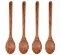 Classicseali 4pcs Wooden Cooking Spoons, Long Handle Wooden Spoons for Cooking, Woodens Cookings Spoon, for Stirring, Serving, Mixing, Tea, Coffee, Jam, Sugar, Ice Cream and Bath Salts