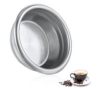 Classicseali 58mm Portafilter Basket, Metal Coffee Filter, Pressurized Porous Double Cup Stainless Steel Coffee Filter, for Portafilters, Paperless, Permanently Reusable