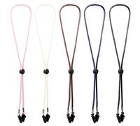 Classicseali 5pcs Hat Straps to Hold Hat on,Adjustable Chin Straps for Hats,Reusable Removable Thin Hats Clips for Wind, for Outdoor,Golf, Fishing, Boating, 5 Colors
