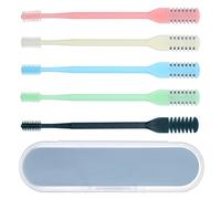 Classicseali 5PCS Nose Hair Remover,2-in-1 Nasal Hair Cutter with Cleaning Brush, Upgraded Version 360° Rotating Nasal Hairs Trimmer for Women, Double-Sided Unisex, 5 Colors