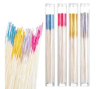 Classicseali 640pcs Ear Piercing Cleaner Floss, 3.8 In Disposable Earring Hole Cleaner Floss, Piercing Hole Cleaner for Girls Women Men, 4 Colors Piercing Cleaner Floss with Storage Tube