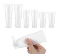 Classicseali 6pcs Travel Shampoo Bottles, Refillable Leak-Proof Travel Toiletry Bottles, Plastic Squeeze Bottle for Toiletries for Shampoo, Lotion, Toiletries, Ideal for Travels, Gym 20/30/50ml